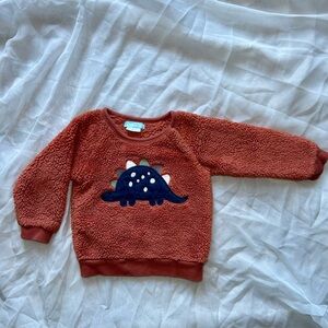 18m Pekkle Fuzzy Dinosaur Fleece Top